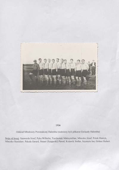 zdjęcie okładki Oddział Młodzieży Powstańczej Halemba (niektórzy byli piłkarze Gwiazdy Halemba)