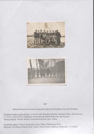 zdjęcie okładki Oddział Młodzieży Powstańczej Halemba (niektórzy byli piłkarze Gwiazdy Halemba).