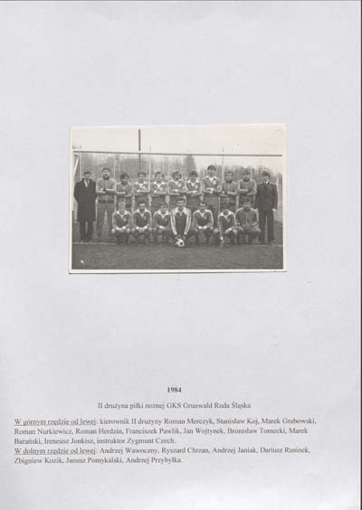 zdjęcie okładki II drużyna piłki nożnej GKS Grunwald Ruda Śląska