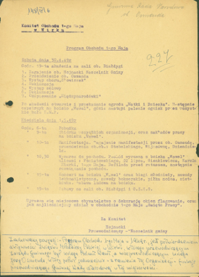 zdjęcie okładki Program Obchodu 1-go Maja [1949]