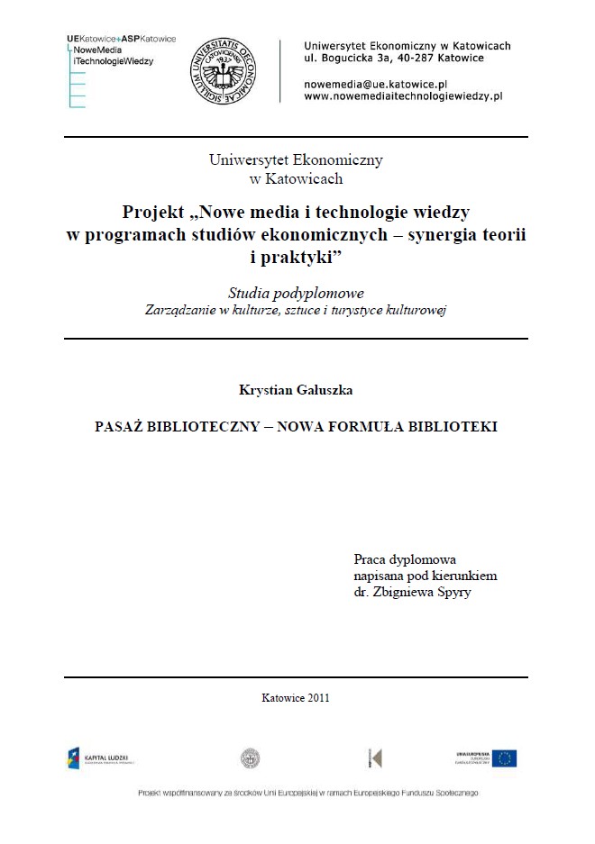 zdjęcie okładki Pasaż biblioteczny - nowa formuła biblioteki