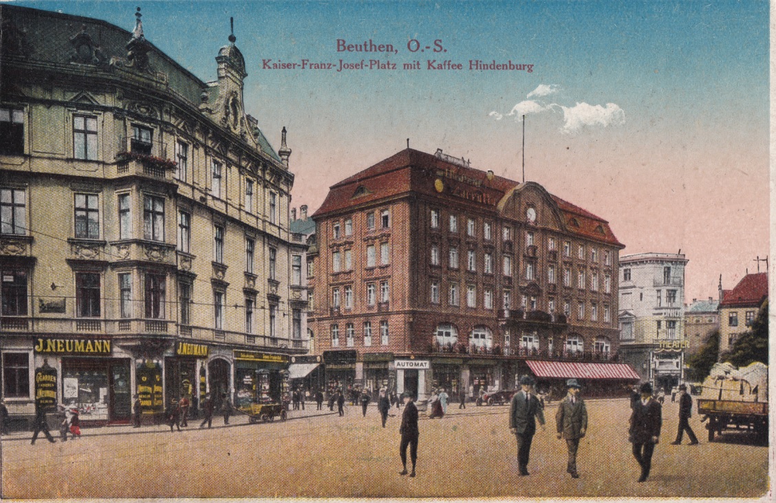 zdjęcie okładki Bytom - Kaiser-Franz-Josef-Platz mit Kaffee Hindenburg