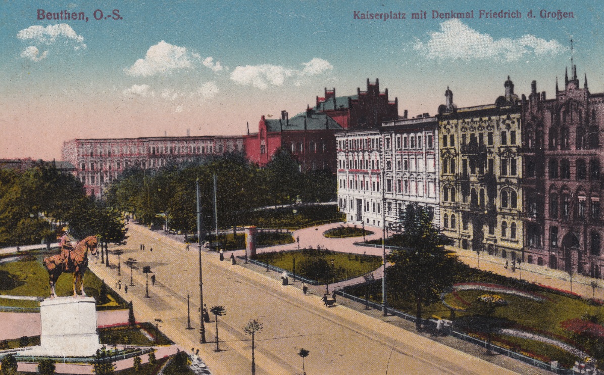 zdjęcie okładki Bytom - Plac generała Władysława Sikorskiego z Pomnikiem Fryderyka Wielkiego